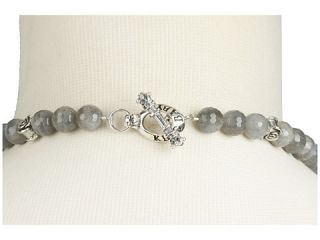 King Baby Studio Labradorite Rosary with Silver Roses, Skull and 