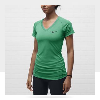 Nike Pro Essentials Fitted V Neck Womens Shirt 458663_356_A