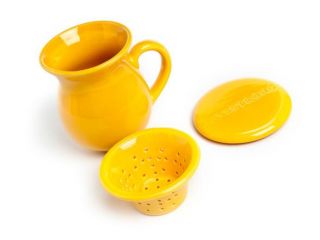 livestrong tea mug with ceramic infuser infuser lid coaster