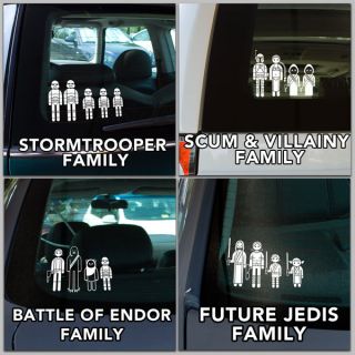 Star Wars Family Car Decals for $9.99   family, automotive, star wars 