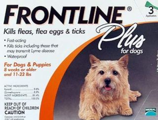 Merial Frontline Plus For Dogs Under 22 lb