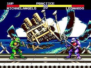 Teenage Mutant Ninja Turtles Tournament Fighters Sega Genesis, 1993 