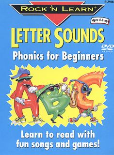 Rock N Learn   Letter Sounds Phonics For Beginners (DVD, 2