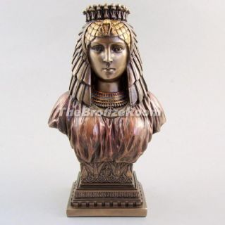 bronze cleopatra sculpture bust from united kingdom 