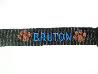 Personalized Embroidered Dog Collar with Paw Print Great Gift For Your 