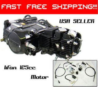 lifan 125cc engine motor pit dirt pocket bike combo kit  