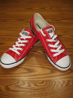 NEW CONVERSE CHUCK TAYLOR AS DAINTY OX RED SHOES WOMENS SZ 11