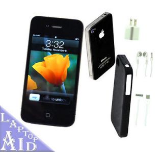 Newly listed Permanent Unlocked Apple iPhone 4 16GB Black iOS 6.0.1 AT 