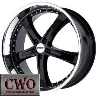 19 Black Tsw Jarama Wheels Rims 5x120 5 Lug CTS BMW 1 3 Series Acura 