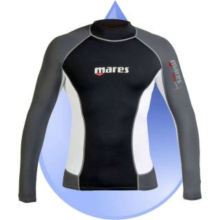 MARES Mens Trilastic RASH VEST Long Sleeves   Scuba Dive Snorkel Swim 