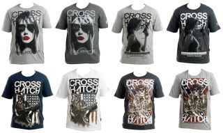 Boys Mens Crosshatch Designer Novelty Funny Gift Cotton T Shirt Top