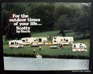 Serro c. 1975   1980 Scotty RV Trailer Motor Home Sales Brochure
