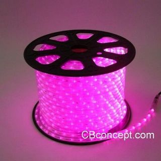 12 Volt 18 FT LED 2 Wire 1/2 Pink Rope Light   Christmas Lighting 