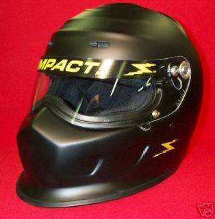 Impact Champ Flat Black Racing Helmet SA2010 imca