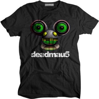 New Year speaker deadmau5 head design Black T shirt size S M L XL 2XL 