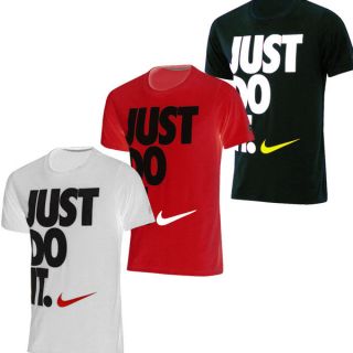   Nike Just Do It T Shirt   Red, White, Black   All Sizes   RRP £25