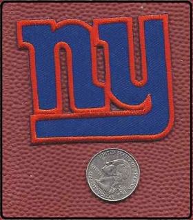 NEW YORK GIANTS Embroiderded 2 3/4 Red & Blue TEAM LOGO PATCH NFL 