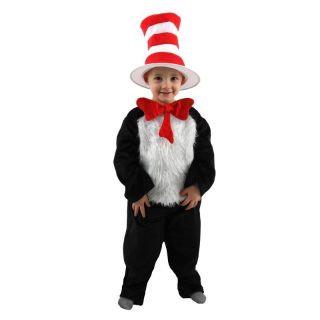 CAT IN THE HAT dr. suess jumpsuit girls boys halloween costume 2T 4T