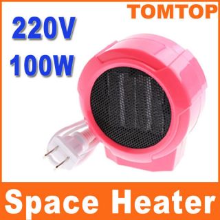 Mini Portable Personal Ceramic Space Heater Electric Fan 220V 100W 
