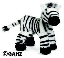 WEBKINZ*Plush/​Stuffed*Black & White Stripe*Zebra*S​ealed Code*NEW 