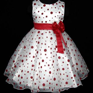 USA3117SU7 10 Red Halloween Gorgeous Pageant Party Flower Girls Dress 