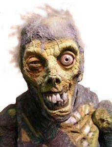Shivering Mummy animated life size prop headstone Halloween statue 