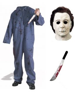 complete deluxe michael myers halloween costume mask xl one day