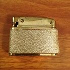 buxton gold tone automatic lighter textured body expedited shipping 