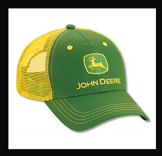 new licensed john deere trucker hat cap green yellow