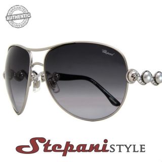chopard sunglasses sch803s 0579 silver black 803
