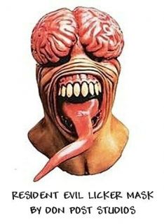 Resident Evil Licker Deluxe Full Head Mask by Don Post Studios *NEW 