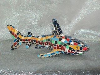 Barcino Designs 2009 Trencadis Spanish Mosaic 6 inch Shark Tiburon 