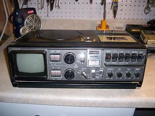 Sharp 3T 59 Stereo Tri Mate AM/FM Radio Cassette Corder TV Boombox