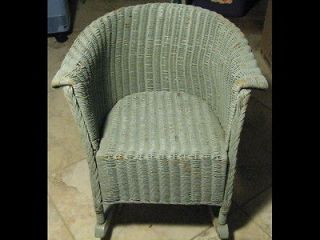 child s vintage wicker rocking chair c1900s 