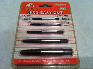 PITBULL 5 PIECE EASY OUT PIT BULL TAIE0737 BROKEN SREW BOLT EXTRACTOR 