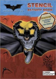 Batman Begins Stencil Activity Book 2005, Board Book, Activity Book 