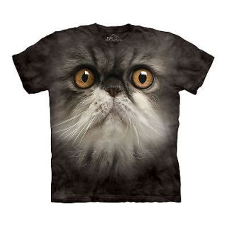 THE MOUNTAIN FURRY FACE SIZE XL CUTE KITTY CAT KITTEN WHISKERS PET T 