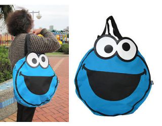 sesame street shoulder bag large cookie monster bag from taiwan