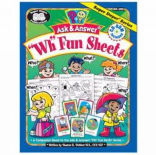 Ask and Answer WH Fun Sheets by Sharon G. Webber 2000, Paperback 