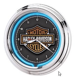 Newly listed Harley Essential Bar & Shield Neon Clock Vintage NEW