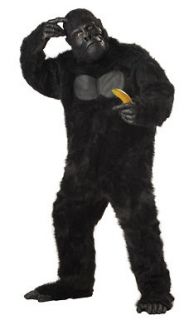 black gorilla monkey ape adult halloween costume