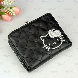 Hello Kitty Black Wallet Purse with Kisslock Coins Bag #924