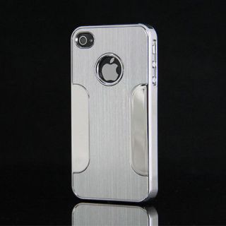 Premium Metal Aluminum and Plastic Hard Case Cover for iphone 4 4S in 
