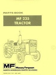 massey ferguson mf 235 tractor parts book manual mf235 time