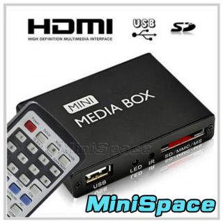 USB HDMI Multi Media Box TV Display Remote Control RC AV Out TV Media 