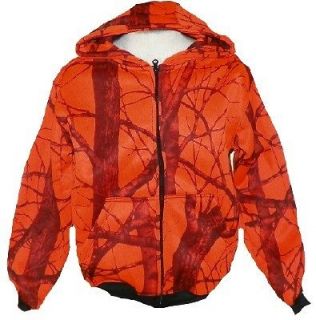 newly listed orange blaze camo zip hoodie large time left