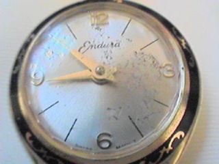 vintage endura aluminum pendant watch runs  49