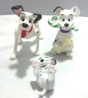Disney 101 Dalmatians Set of 3 Dogs Pongo and 2 Puppies 3 PVC Figure 