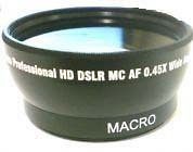 Wide Lens for Canon HF S30 HFS30 XA10 XF100 XF105