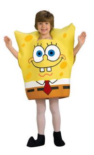 NEW Boys Costume Spongebob Squarepants Licensed Toddler 2 4